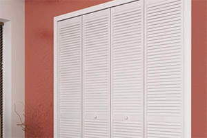 Samba Louvred Panel Doors, 2 Pairs