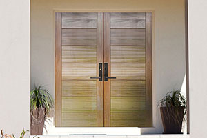 Talparo Door in Eucalyptus, featuring a 7-Panel Design